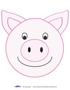 a pig mask with the face of a pig