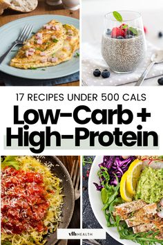 high protein low carb recipes Low Carb Meals Breakfast, Protein Low Carb Meals, High Protein Low Carb Meals, Lunch Dinner Ideas, High Protein Low Carb Diet, Meals Breakfast