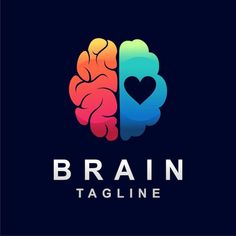 the logo for brain tagline, which is designed to look like a human head