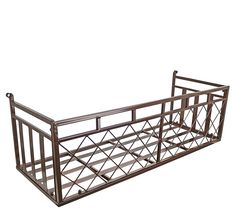 a metal bed frame on a white background