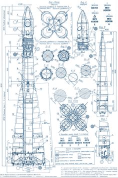 a blueprint drawing of a space shuttle