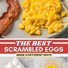 the best scrambled eggs made 4 different ways