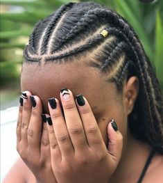 Braided Back Hairstyles Black Women, Cool Cornrow Braids, Braids For Working Out, Natural Hair Braid Styles Cornrows, Cornrow Undercut, Corn Row Box Braids Hairstyles, Cornrow Parting Pattern, Baird Hair Hairstyles, Summer Braided Hairstyles For Black Hair