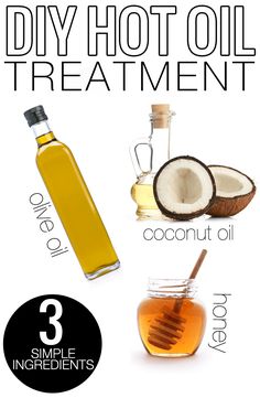 DIY All Natural Hot Oil Hair Treatment by beauty blogger Meg O. on the Go Moisturizing Hair Mask, Diy Hair Masks, Coconut Oil Hair Mask, Diy Shampoo, Skin Regimen, Homemade Hair Products, Diy Hair Mask, Coconut Oil Hair, Oil Hair