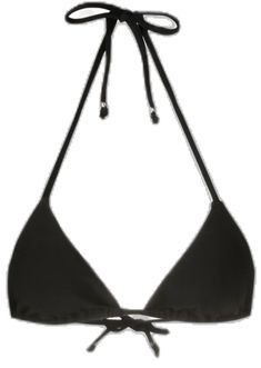 Black Triangle Swimwear For Pool, Black Triangle Swimwear For Poolside, Adjustable Black Halter Top For Swimming, Black Adjustable Triangle Halter Top, Adjustable Black Halter Top For Beach, Black Halter Top With Adjustable Straps For Pool, Fashion Branding, How To Wear, Black