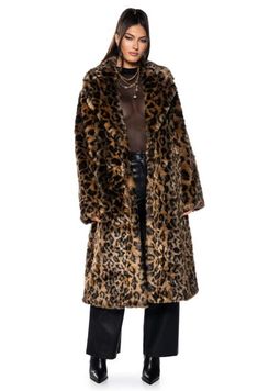 CATTY FAUX FUR LEOPARD COAT Faux Fur Leopard Coat, Peep Toe Boots, Leopard Coat, Faux Fur Boots, White Accessories, Chunky Heels Boots, Fashion Mood Board, How To Stretch Boots, White Outfits