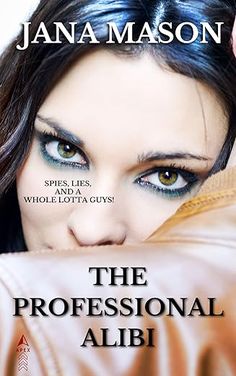 the professional alibi book cover with an image of a woman's face and blue eyes