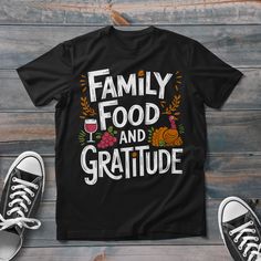 Celebrate Thanksgiving in style with our cozy and festive t-shirts! 🦃🍂 Perfect for the whole family, these comfy tees are a must-have for your holiday gatherings. Whether you're sipping wine, enjoying a farm-fresh feast, or simply giving thanks, our shirts will keep you looking and feeling great. 🍷🥧 Embrace the autumn vibes with our cute and trendy designs that capture the warmth of the season. These shirts make fantastic gifts for friends and loved ones, adding a touch of fun to your Thanks Thanksgiving Graphics, Family Matching Shirts, Thanksgiving Traditions, Family Food, Holiday Gathering, Matching Shirts, Family Reunion, Family Matching, Comfy Tees