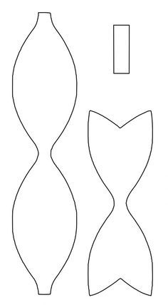 the paper cut out for an origami style vase with two sides and one side facing