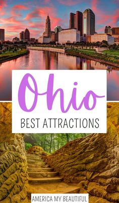 the words, oho best attractions in america my beautiful city is located on the right side