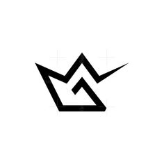 a black and white crown logo with the letter m in it's middle corner