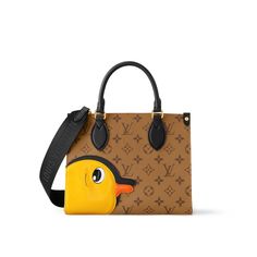 OnTheGo PM Monogram Reverse - Women - Handbags | LOUIS VUITTON ® Louis Vuitton Onthego, Pm Monogram, Reverse Canvas, Louis Vuitton Handbag, Leather Denim