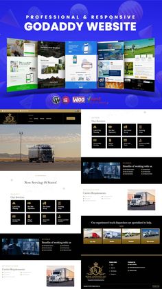 the website design is designed to look like it has many different themes and colors, including blue