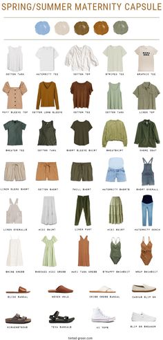 Maternity Capsule Wardrobe 2023, Summer Fashion Pregnant, Preggo Outfits Spring, Maternity Capsule Wardrobe Spring, Easy Maternity Outfits Summer, Summer Pregnancy Outfits 2024, Outdoorsy Maternity Outfits, March Maternity Outfits, Spring And Summer Pregnancy Outfits