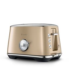 an image of a toaster that is on display in front of a white background