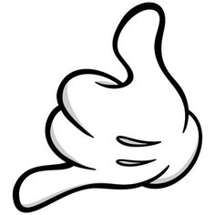 a black and white drawing of a hand giving the thumbs up sign with its thumb down