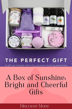 a box of sunshine, bright and cheerful gifts from the perfect gift shop in vancouver