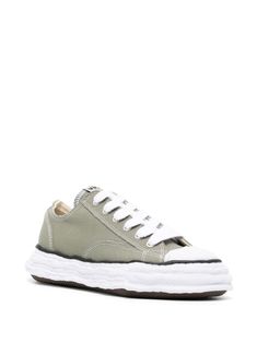 Find MIHARA YASUHIRO Peterson 23 Og Sole Sneakers on Editorialist. desert sage green canvas panelled design contrast stitching logo patch at the tongue round toe rubber toecap front lace-up fastening eyelet vents branded insole chunky rubber sole Khaki Sneakers With Vulcanized Sole, Khaki Sneakers With Vulcanized Sole And Round Toe, Khaki Low-top Sneakers With Vulcanized Sole, Low-top Sneakers With Contrast Stitching For Streetwear, Green Canvas Sneakers With Contrast Sole, Khaki Canvas Sneakers With Rubber Sole, Khaki Low-top Canvas Sneakers, Khaki Sneakers For Streetwear With Vulcanized Sole, Khaki Canvas Low-top Sneakers