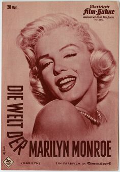 an old movie poster with marilyn monroe