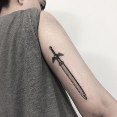 Swords Tattoos, Zelda Tattoo, Rune Tattoo, Hip Tattoos Women, Tattoo Master, Old School Tattoo Designs, Gaming Tattoo, Tattoo Flash Art, Hip Tattoo