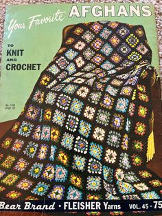 an old crochet afghan is featured on the cover of this book, you're favorite afghans