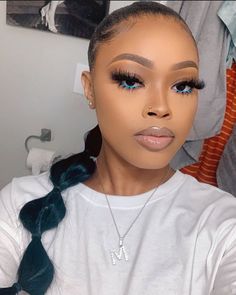 Glam Makeup Black Women, Makeup Black Women, Cute Makeup Looks, Dark Skin Makeup, Makeup Obsession