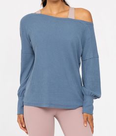 Elevate your style with a unique blend of sophistication and comfort. Crafted from soft brushed rib fabric, this long-sleeve top features pleated sleeves that gather into fitted cuffs, creating a full, voluminous silhouette. The off-the-shoulder design adds a hint of allure, while raw edge detailing gives it a modern, laid-back finish. 67% polyester 30% rayon 3% spandex Graphic Tee Dress, Rib Fabric, Pleated Sleeves, Off Shoulder Top, Halloween Accessories, Shoulder Design, Off Shoulder Tops, Tee Dress, Cami Tanks