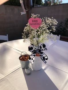 Cowgirl Baby Shower Cow Birthday Table Decorations, Cow Themed Table Decor, Mason Jar Centerpieces Farm Theme, Cow Print Birthday Party Centerpieces, Cowgirl Hat Centerpiece, Cow Theme Centerpieces Gender Reveal, Pink Cow Print Centerpieces, My First Rodeo Birthday Girl Centerpiece, Pink Cow Birthday Party Centerpieces