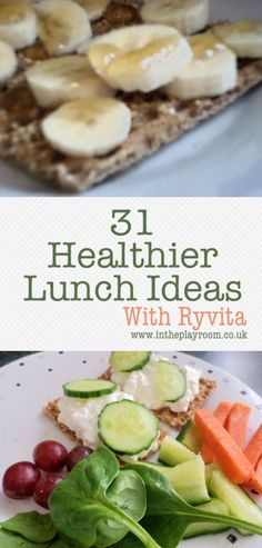 healthy lunch ideas with fruits and vegetables on a plate