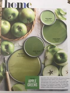 an article in the home magazine features green apples