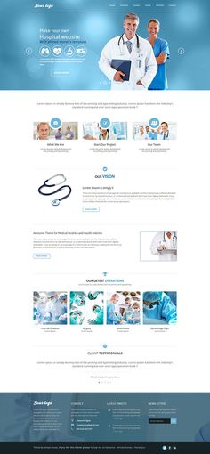 the medical wordpress theme is clean and modern