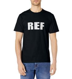 PRICES MAY VARY. This REF T-Shirt is perfect for sporting Referees of Football, Basketball, Soccer and other sporting events. A great gift idea for friends or family members who Referee Sporting Events, Sports Competitions and Tournaments, perfect for a Birthday or Christmas gift idea. Lightweight, Classic fit, Double-needle sleeve and bottom hem Team Spirit Relaxed Fit T-shirt With Logo, Relaxed Fit Team Spirit T-shirt With Logo Print, Relaxed Fit T-shirt With Team Spirit Logo, Team Name T-shirt With Relaxed Fit And Crew Neck, Basic Pre-shrunk T-shirt For Sports Events, Relaxed Fit Crew Neck T-shirt With Team Name, Basic Pre-shrunk T-shirt For Sports, Relaxed Fit T-shirt With Name Print And Short Sleeve, Relaxed Fit T-shirt With Name Print