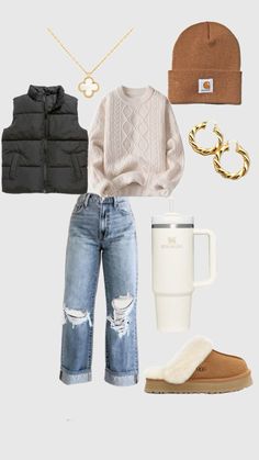 #fall #falloutfitideas #winteroutfit #winteroutfit #stanley #blackvests #carharthats #uggboots #katespade #fallfashion #winterfashionoutfits #wintertrends #winteroutfit #schooloutfitideas #collegeoutfits #cute #fashion #trendy #amazonaffiliatelink #followme Shirt Styling Ideas, Shirt Styling, Cool Outfit Ideas, Preppy Fall Outfits, Fest Outfits, Plus Size Summer Outfits, Cool Outfit, Cold Outfits