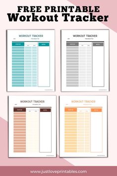 Free Printable Health/Fitness (Workout Tracker) | Gym Printable Planner Free Printable Workout Sheets, Fitness Tracker Printable Free, Fitness Planner Printable Free, Free Workout Planner, Exercise Template, Fitness Printables, Calories Workout