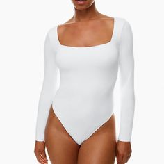 Aritzia Babaton Bodysuit That Has Never Been Worn!! Going To College And Trying To Sell And Get Rid Of It!! Aritzia Square Neck, Black Strapless Bodysuit, Aritzia Bodysuit, Black Bodysuit Longsleeve, Collar Bodysuit, Mock Neck Shirt, Strapless Bodysuit, High Neck Bodysuit, Red Bodysuit