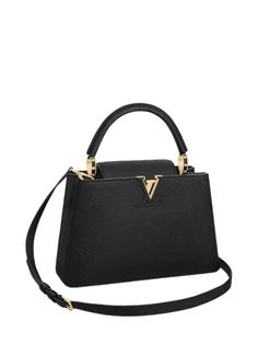 Gender: Women   Brand: LOUIS VUITTON   Product Name: Capucine MM Taurillon Tote Bag Black   Bags Alora Code: 15234991   Color: black   Composition: Leather   Origin: France   Designer Style ID M42259 Louis Vuitton Capucine, Black Couture, Pocket Books, Tote Bag Black, Cross Bag, Timeless Handbag, Carry All Bag, Luxe Fashion, Vuitton Bag