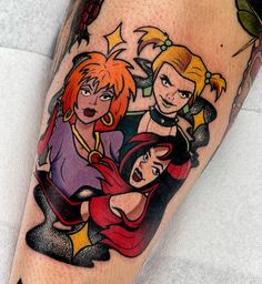 Hex Girls on my pal @samantharoseart_ ✨ | Instagram Hex Girl Tattoo, Hex Girls Tattoo, Palm Size Tattoos, Scooby Doo Tattoo, Tattoo Queen, Classy Tattoos For Women, Hawaiian Nails, Thorn Tattoo