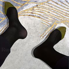 Russoo - Mens Formal Silk Stockings: Breathable Sheer Dress Socks for Business Attire - 1 Pair Formal Black Stretch Socks, Color Composition, Silk Stockings, Mens Formal, Dress Socks, Business Attire, Sheer Dress, Wearing Dress, Formal Wear