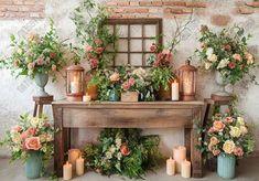 Floral Tabletop Rustic Brick Wall Backdrop - Gatsby Backdrop Rustic Brick Wall, Brick Wall Backdrop, Door Backdrops, Rustic Photography, Rustic Brick, Pregnant Wedding, Studio Props, Wall Backdrops, Background Photo