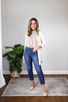 Browse By Photo: Work Outfits - Pumps & Push Ups Office Outfits Women Casual, Jeans Outfit For Work, Office Casual Outfit, Date Outfit Casual, Outfits Petite, Office Outfits Women, Formal Casual