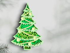 an ornament shaped like a christmas tree