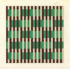 a green and brown pattern on white paper