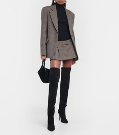 Liaison Suede Over The Knee Boots in Black - Aquazzura | Mytheresa Elegant Thigh-high Heeled Boots For Work, Elegant Over-the-knee Heeled Boots For Work, Over-the-knee Heeled Boots For Workwear In Fall, Over The Knee Heeled Boots For Work In Fall, Thigh-high Heeled Boots For Winter Workwear, Chic Over-the-knee Heeled Boots For Work, Fall Over-the-knee Heeled Boots For Work, Suede Over The Knee Boots, Aquazzura Shoes