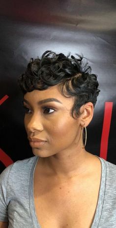 Long Hairstyle Ideas, Short Black Wigs, Easy Short Haircuts, Black Curly Wig, Gorgeous Hairstyles