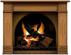 PRICES MAY VARY. CHANGE THE FEEL OF YOUR HOME WITH THIS AMAZING BURNING FIREPLACE! This Large Fireplace Art Decor is in size: Size: L - 72 cm (28 in.)/ H - 55 cm.(55 in.). We all know that adding a new look or style to an interior can be time-consuming and expensive that is why we have designed this realistic, high-quality sticker to be easy to affix and long-lasting performance. Vibrant reds and oranges dance among the logs and give the effect and feel of a real fire. WE BRING MORE HAPPY VIBES Media Fireplace, Large Fireplace, Log Fire, Fireplace Art, Wall Stickers Wallpaper, Log Fires, Real Fire, Family Wall Art, Fire Art