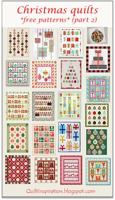 christmas quilts free patterns part 2