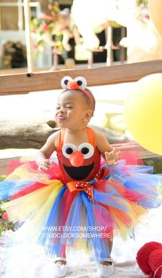 Elmo Sesame Street Dress (Headband Sold Separately) Elmo Tutu Dress, Elmo Costume, Elmo Dress, Elmo Birthday, Elmo Party, Halloween