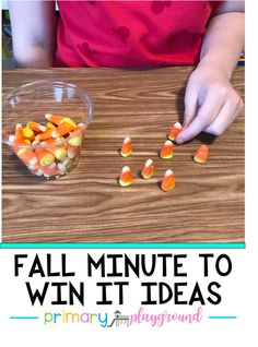 We're sharing 5 great fall minute to win it games perfect for the classroom or your upcoming fall party. #fallclassparty #fallminutetowinit Fall Party For Preschoolers, Classroom Fall Games, Fall Minute To Win It Games Kids, Kindergarten Harvest Party Games, Fall Classroom Games For Kindergarten, Fall School Party Craft, 2nd Grade Harvest Party, Fall Party For Classroom, Fall Party Ideas For Kindergarten