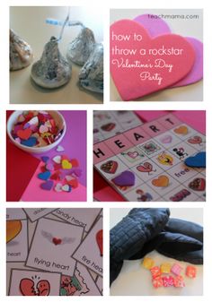 a collage of pictures with hearts, cards, and other things to make for valentine's day