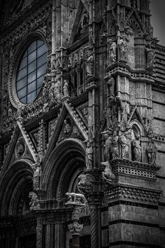 black and white photograph of an ornate building